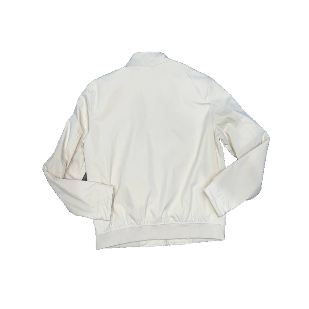 Zara Men Cream White Smart Harrington Y2K Bomber Jacket Size Medium A004146 - Picture 8 of 9
